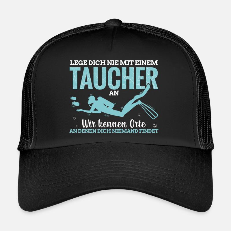 Taucher tauchen Geschenkidee lustige Sprüche scuba Trucker Cap