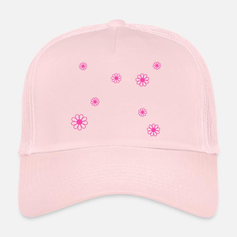 Knöpfe der Rosa Blüten minimalistisch Trucker Cap