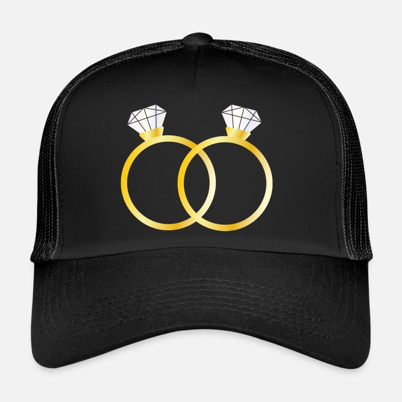 Deux bagues de diamants Casquette trucker 
