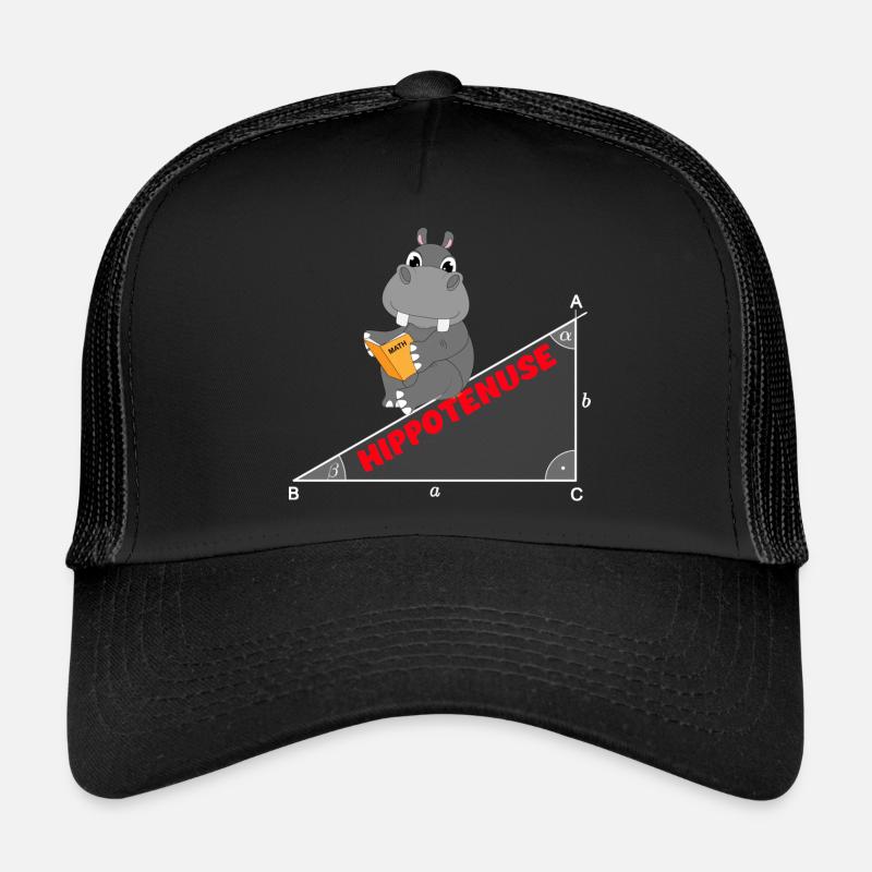 Hippotenuse Hypotenuse Mathematik Hippo Wortspiel Trucker Cap