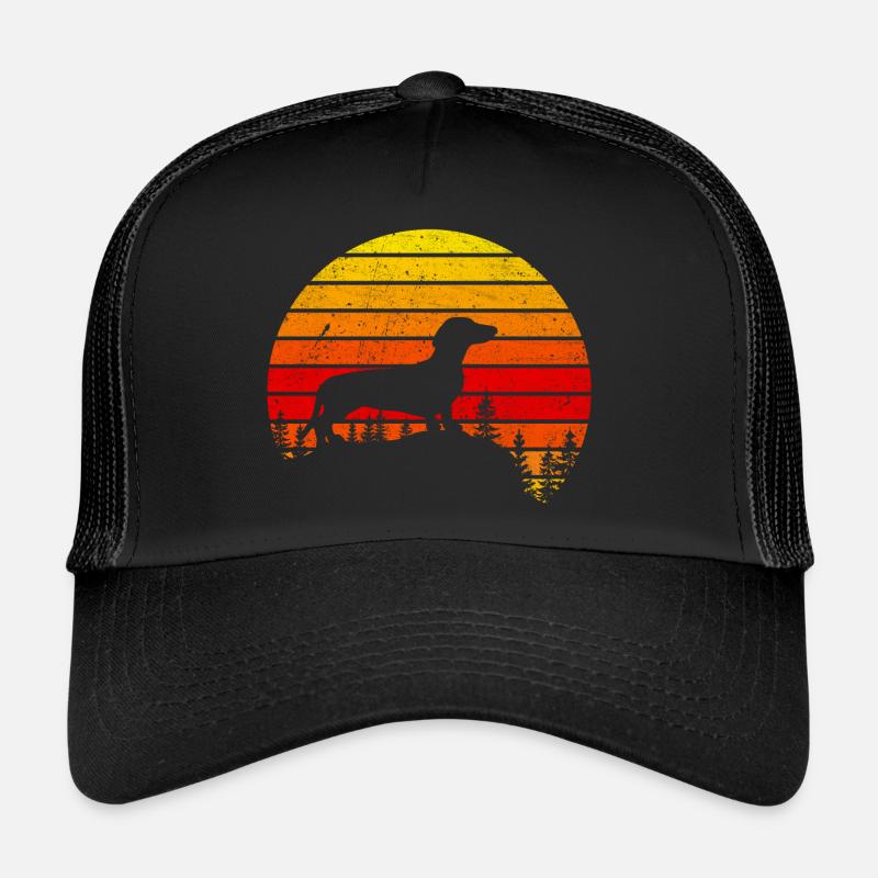 Dachshund Sunset Trucker Cap