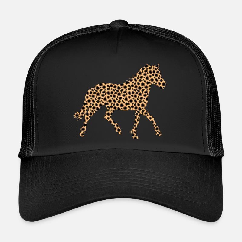 Wild horse with leopard print Trucker Cap
