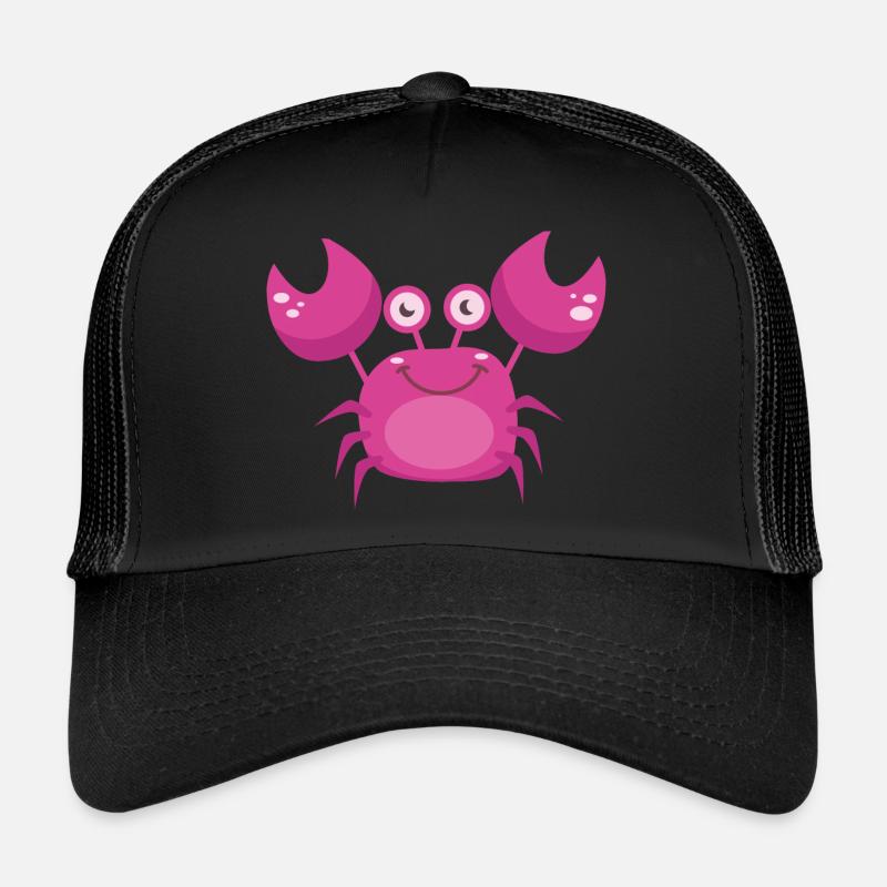 crab - Trucker Cap - black/black