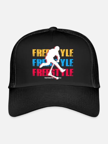 Freestyle-Roller - Trucker Cap - Schwarz/Schwarz