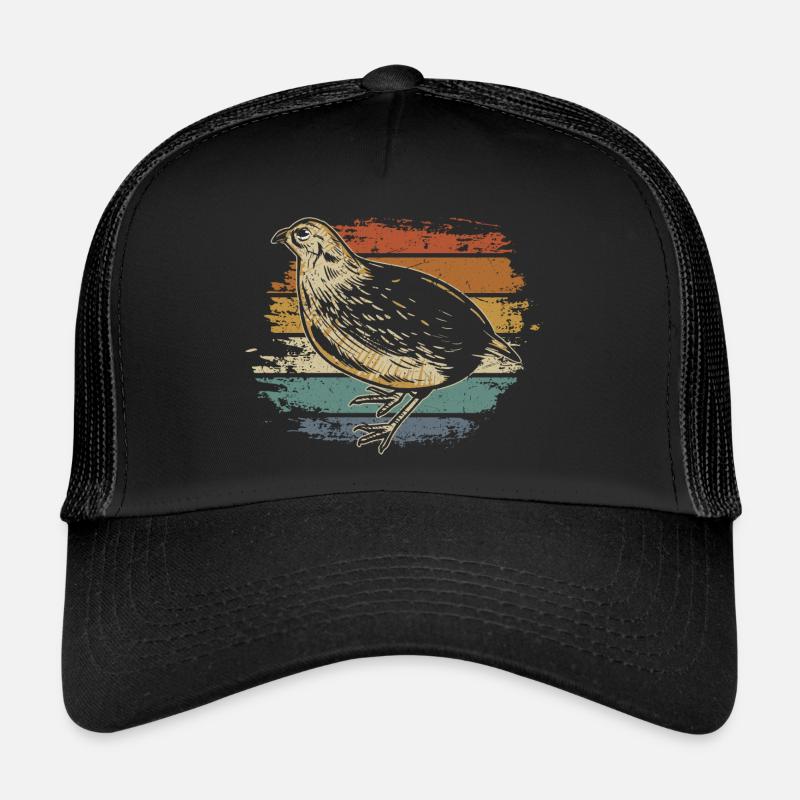 Cailles de cailles poulets de caille Casquette trucker 