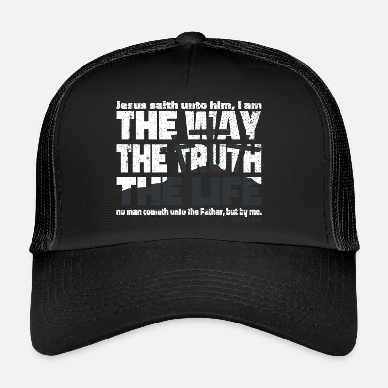 Jésus Christ le chemin de la vérité et la vie Casquette trucker 