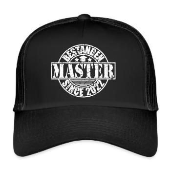 Master bestanden since 2022 - Trucker Cap - Schwarz/Schwarz - Vorne