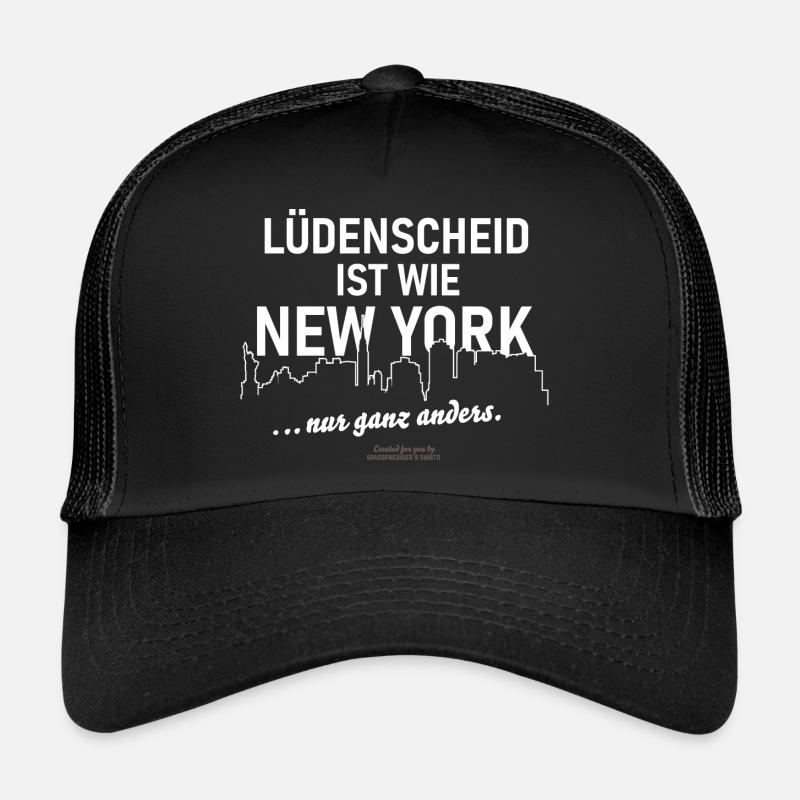 Lüdenscheid - Trucker Cap - Schwarz/Schwarz