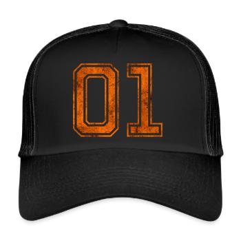 Dukes 01 General Lee - Trucker Cap - Schwarz/Schwarz - Vorne