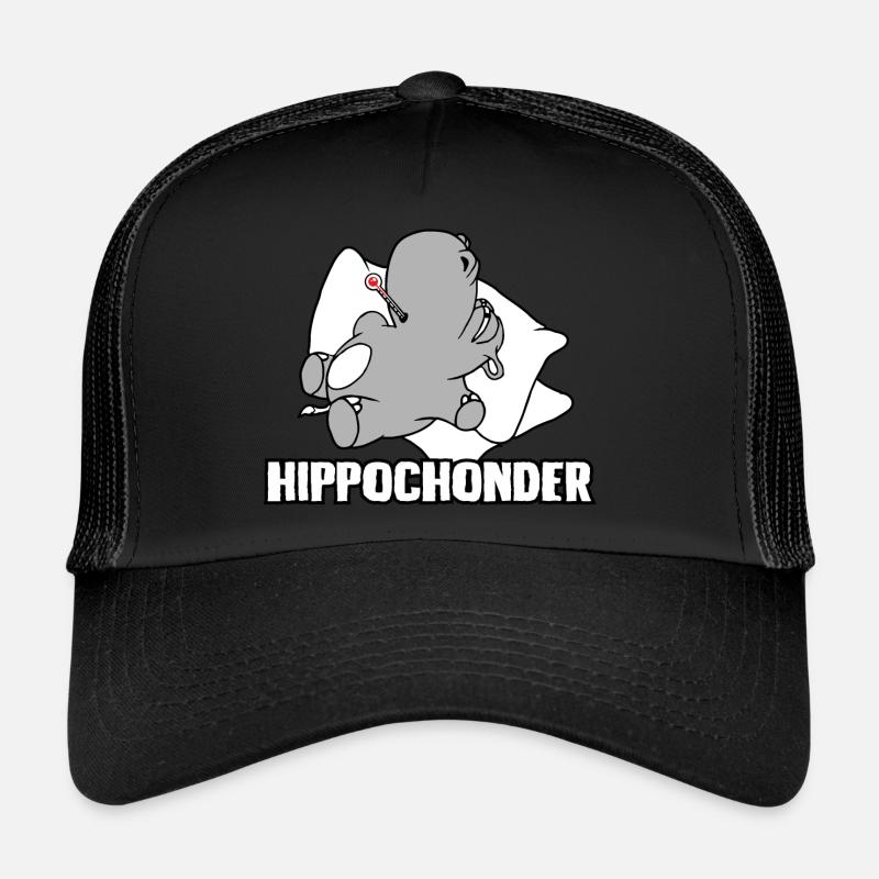 Hippochonder - Trucker Cap - Schwarz/Schwarz