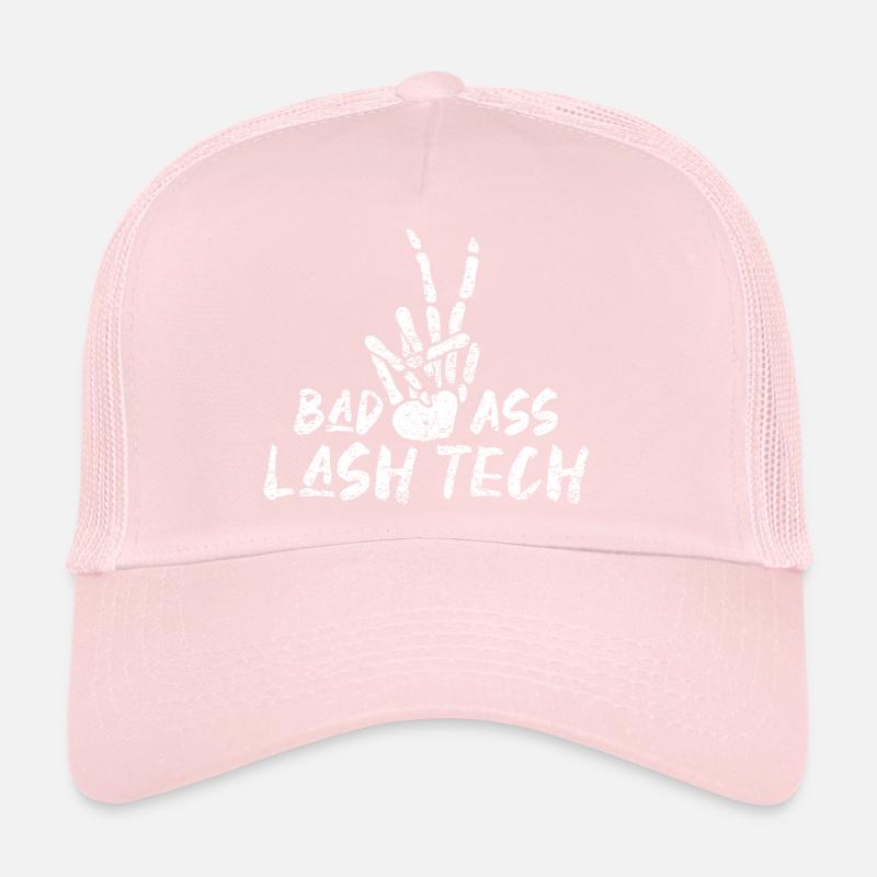 Bad Ass Lash Artist Skelleton Hands Wimpern Hallow Trucker Cap