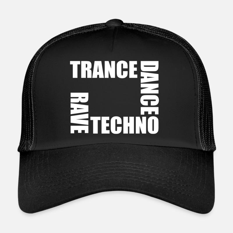 rave techno dance trance Trucker Cap