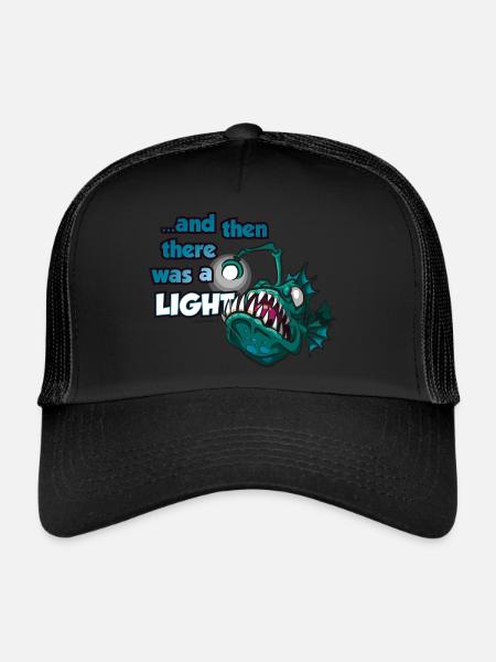 Frogfish Lantern Angler Deep Sea Dicton Comic - Casquette trucker  - noir/noir - Devant