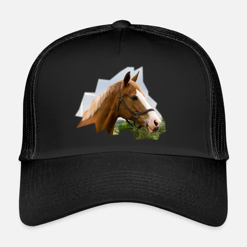 Cheval. Cheval. - Casquette trucker  - noir/noir