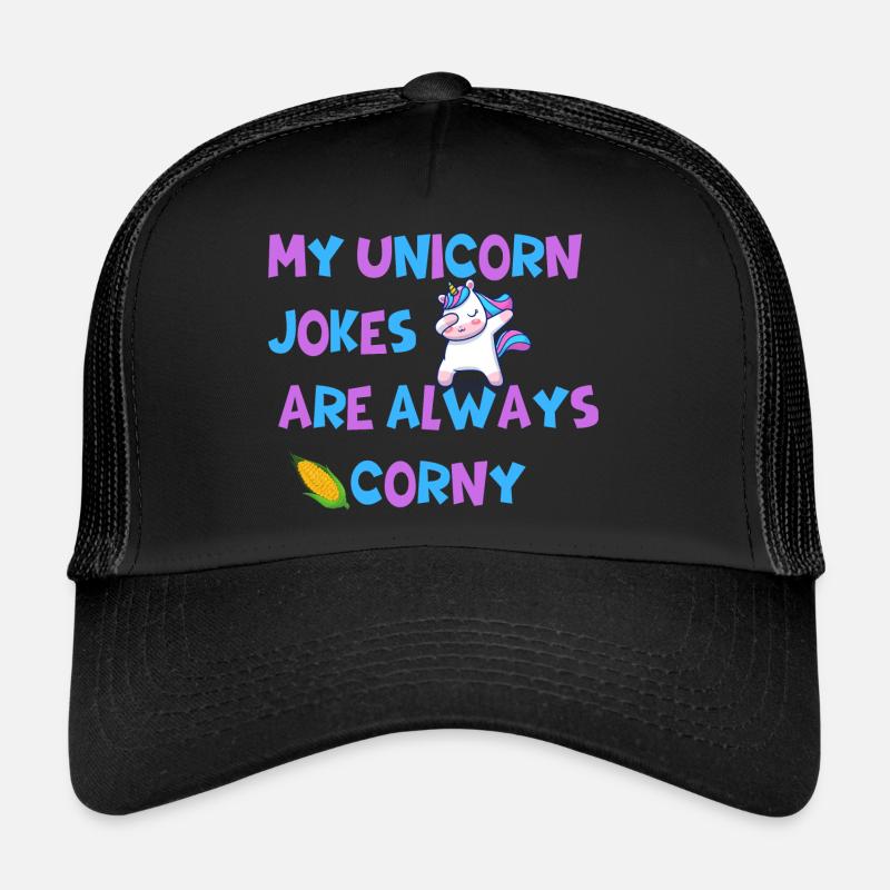 Meine Einhorn-Witze sind immer kitschig | Papa Witz Trucker Cap