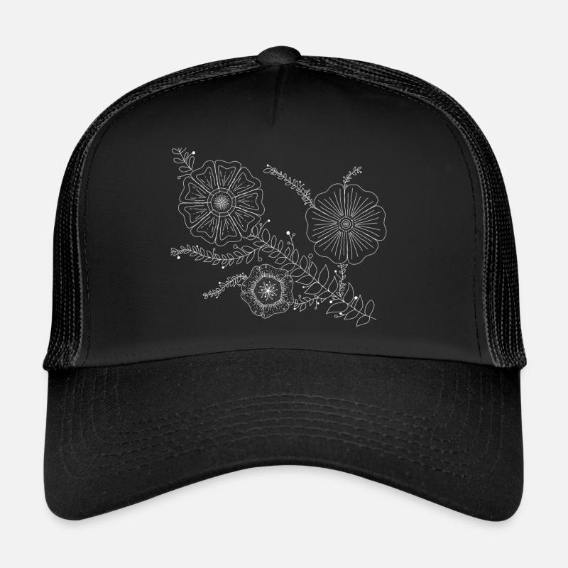 blumen skizze Trucker Cap