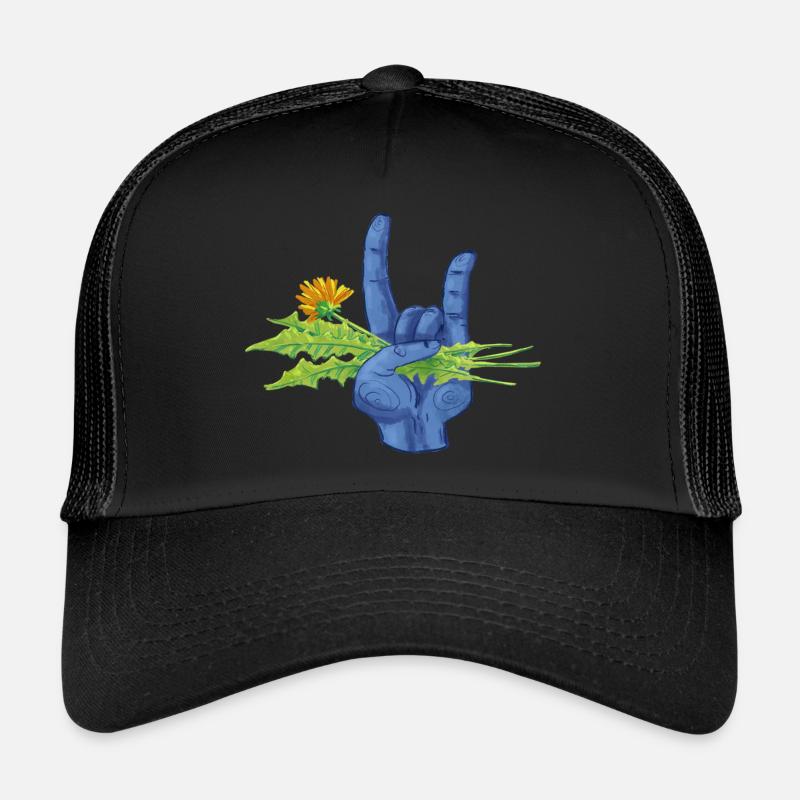 Weeds are metal - Trucker Cap - black/black