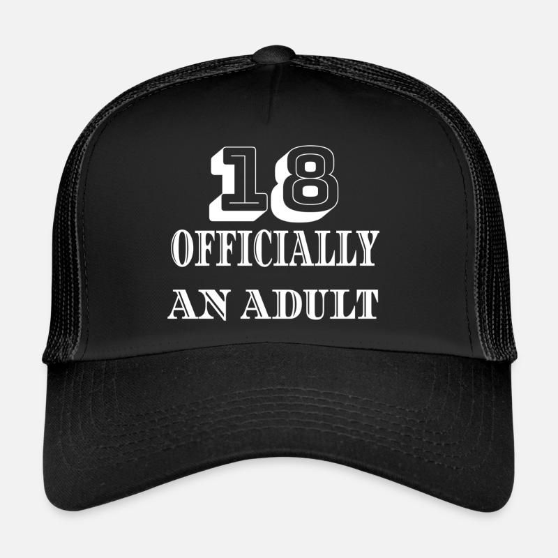 18 Offiziell ein Erwachsener Trucker Cap