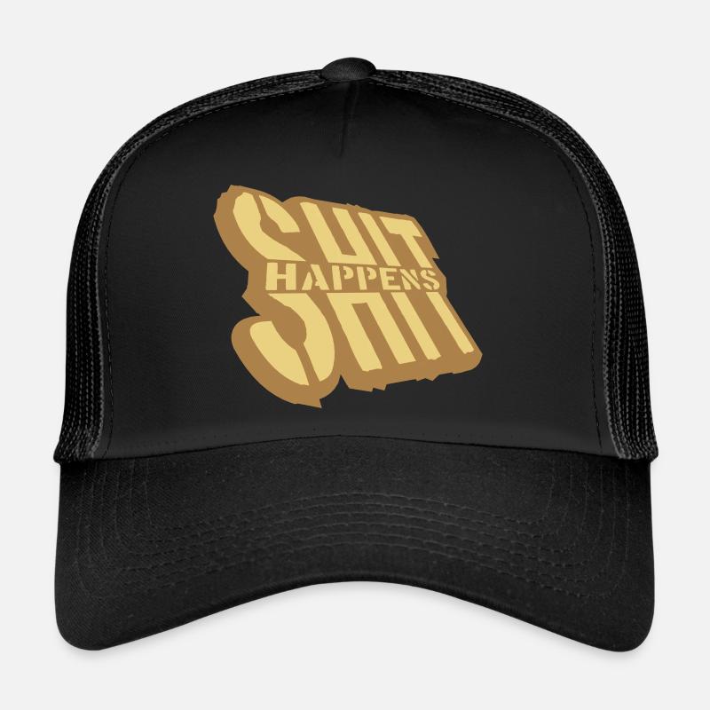 Malheur Dire que la merde arrive Casquette trucker 
