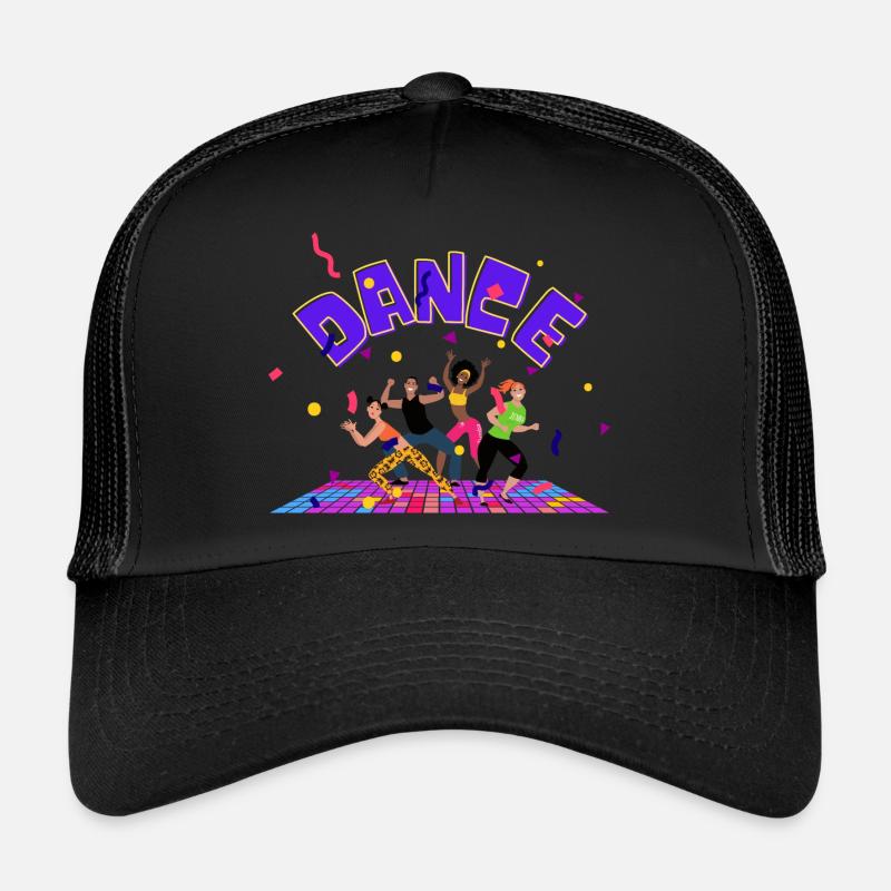 Dance on the Dancefloor - Trucker Cap - Schwarz/Schwarz