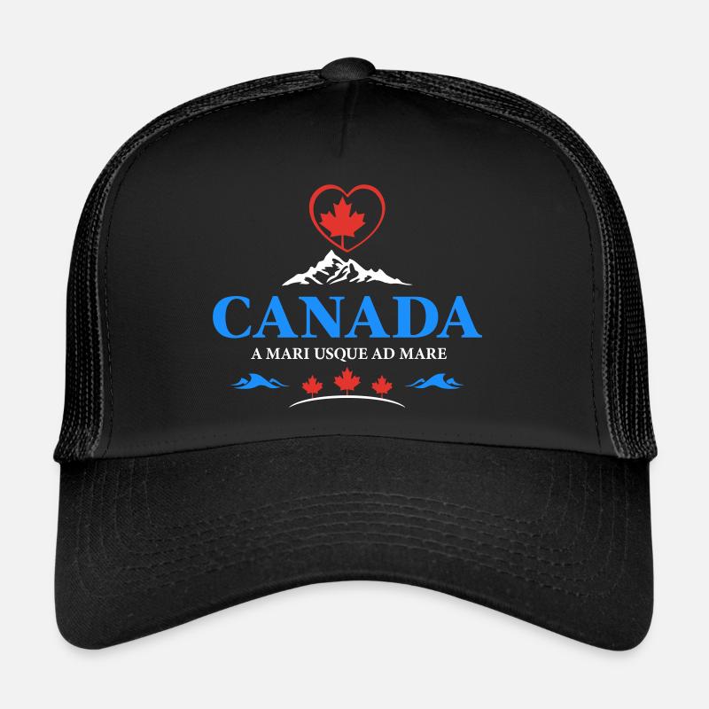 Kanada Vancouver Montreal Toronto Maple Leaf Herz Trucker Cap