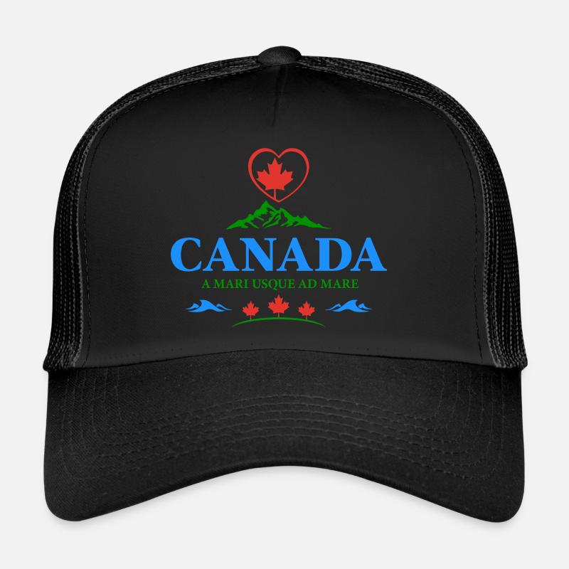 Kanada Vancouver Montreal Toronto Maple Leaf Herz Trucker Cap