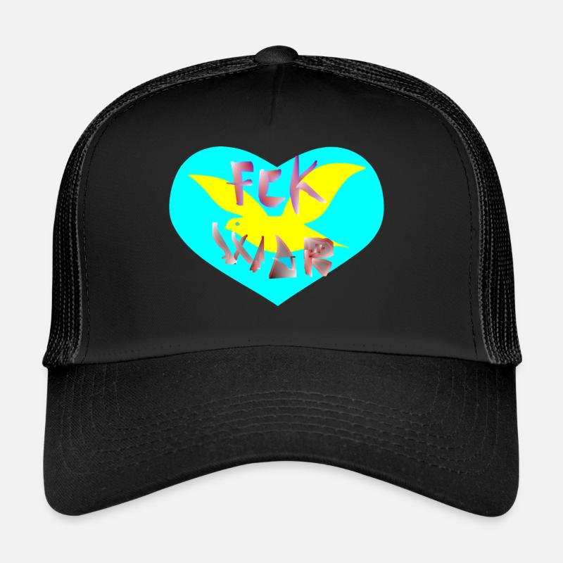 Scheiß auf Krieg, ich liebe Frieden Trucker Cap