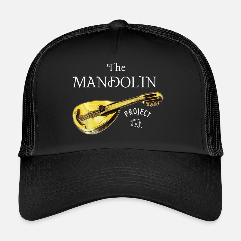 The Mandolin Project (transparent) - Trucker Cap - Schwarz/Schwarz