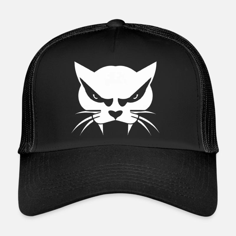 Bad Cat - Casquette trucker  - noir/noir