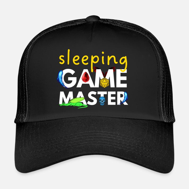 SLEEPING GAME MASTER DRAGONS ADVENTURES RPG - Casquette trucker  - noir/noir