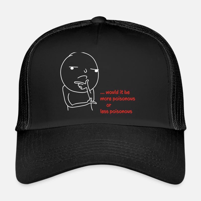 serait-ce - Casquette trucker - noir/noir
