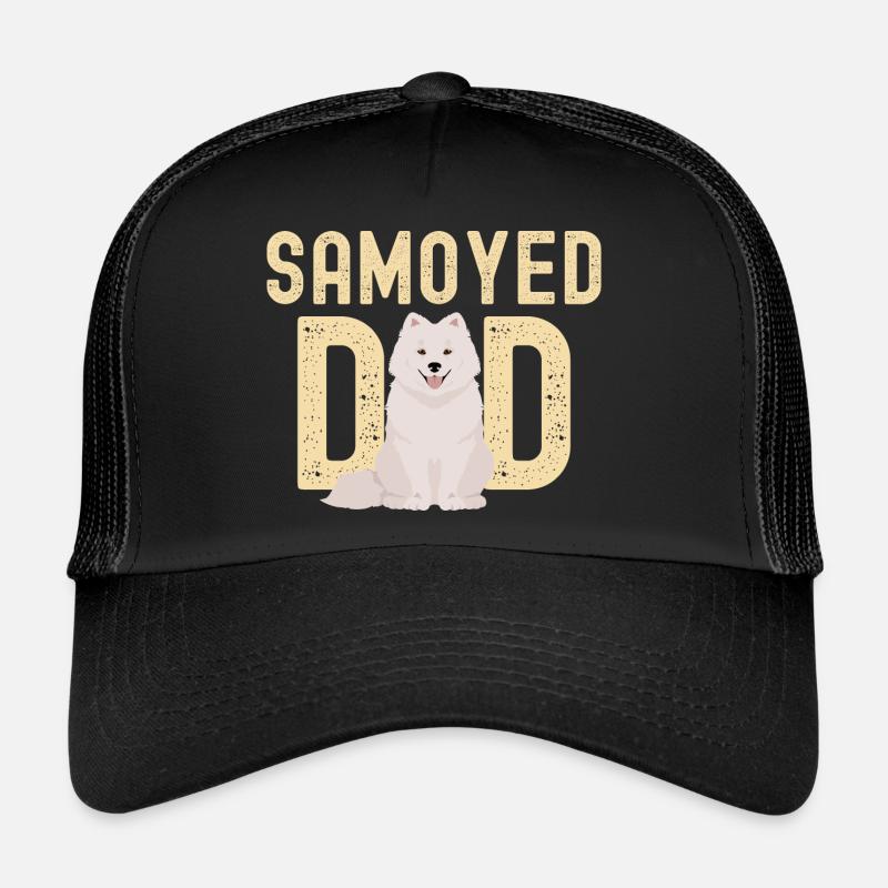 Samoyed Daddy sweet Samoyed Dad Trucker Cap