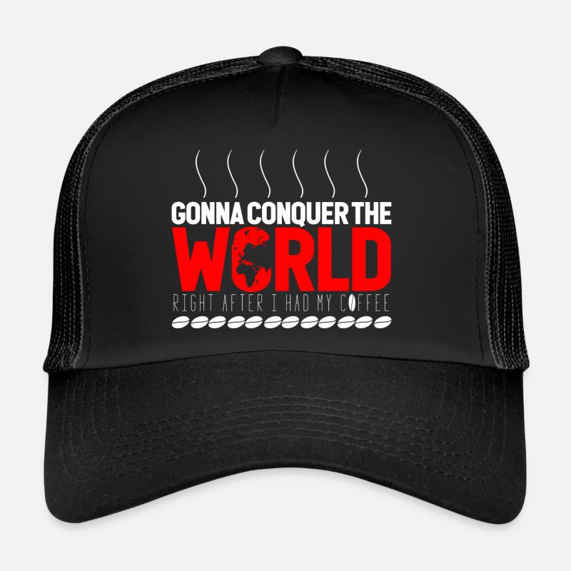 partir à la conquête du monde - Version rouge Casquette trucker 