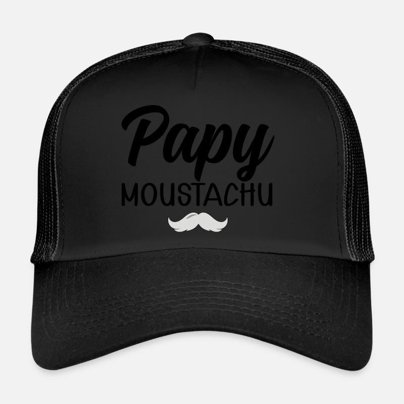Papy moustachu Beau Gosse Casquette trucker 