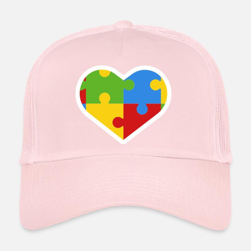 Autismus Herz Inklusion Geschenk Trucker Cap