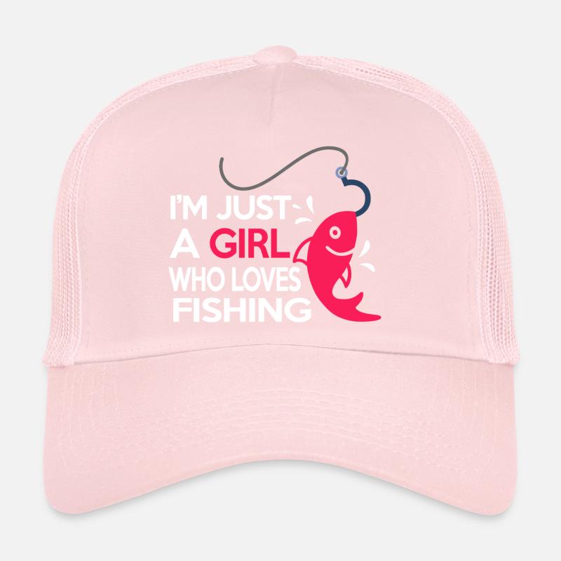 Ich bin nur ein Mädchen, dass Fischen liebt Trucker Cap