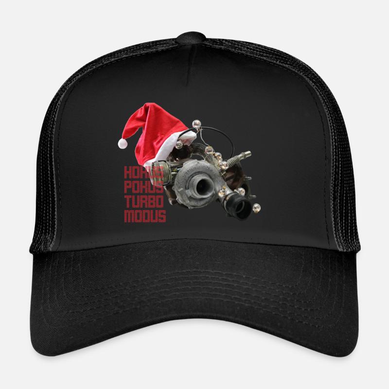 HOKUS POKUS TURBO MODUS! Dein xmas-Turbolader! - Trucker Cap - Schwarz/Schwarz