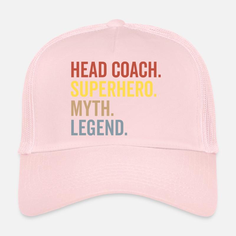 Head Coach Superheld Mythos Legende Trucker Cap