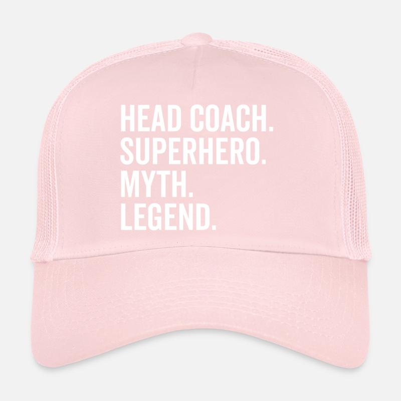 Head Coach Superhero Myth Legend Trucker Cap
