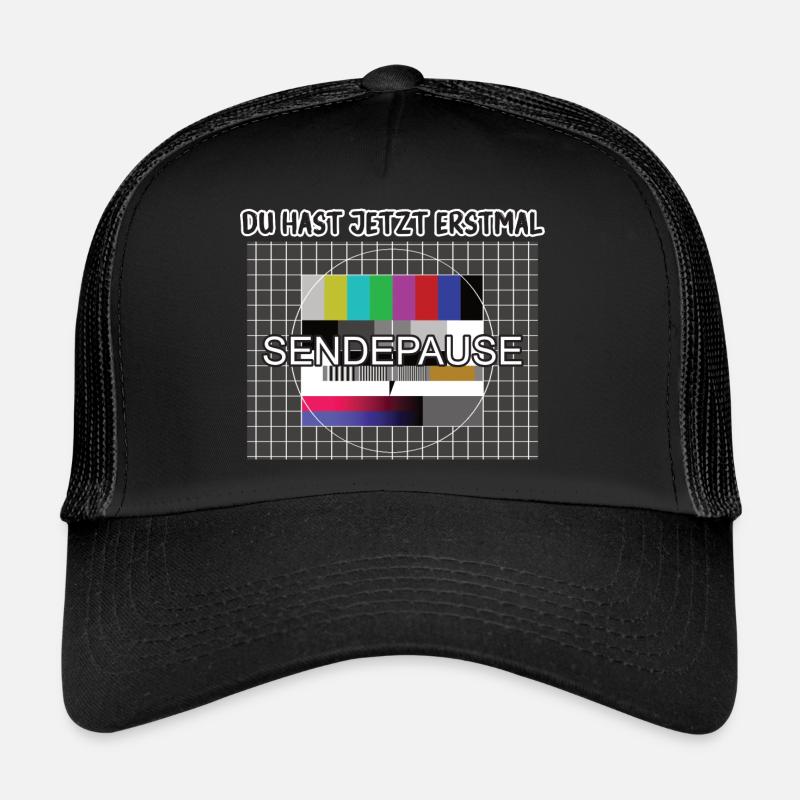 Du hast jetzt erstmal Sendepause / 90er Testbild Trucker Cap