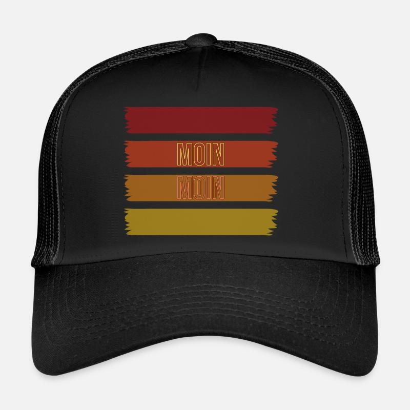 moin moin - Trucker Cap - Schwarz/Schwarz