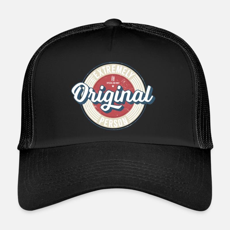Étiquette vintage originale Casquette trucker 