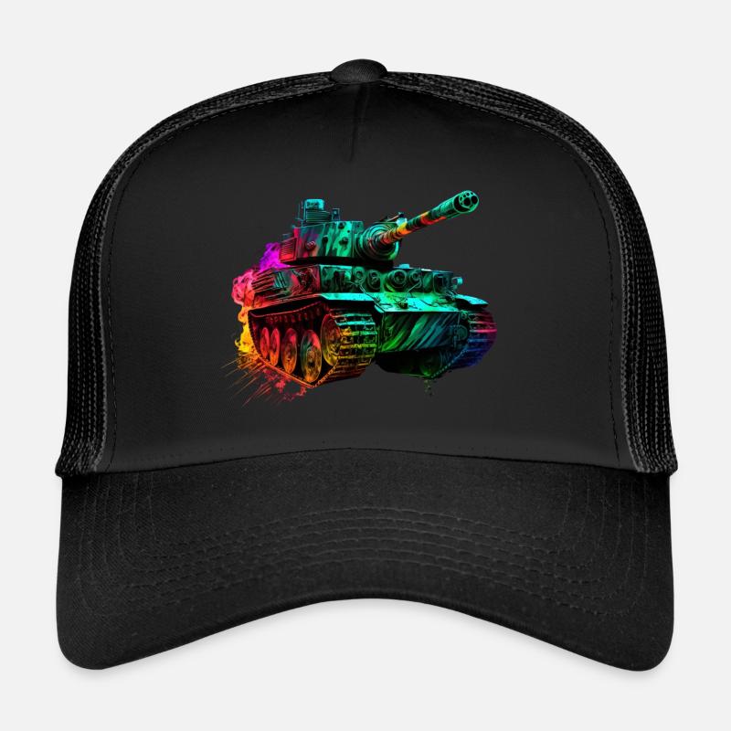 Char de combat principal cool: puissance et force en néon Casquette trucker 