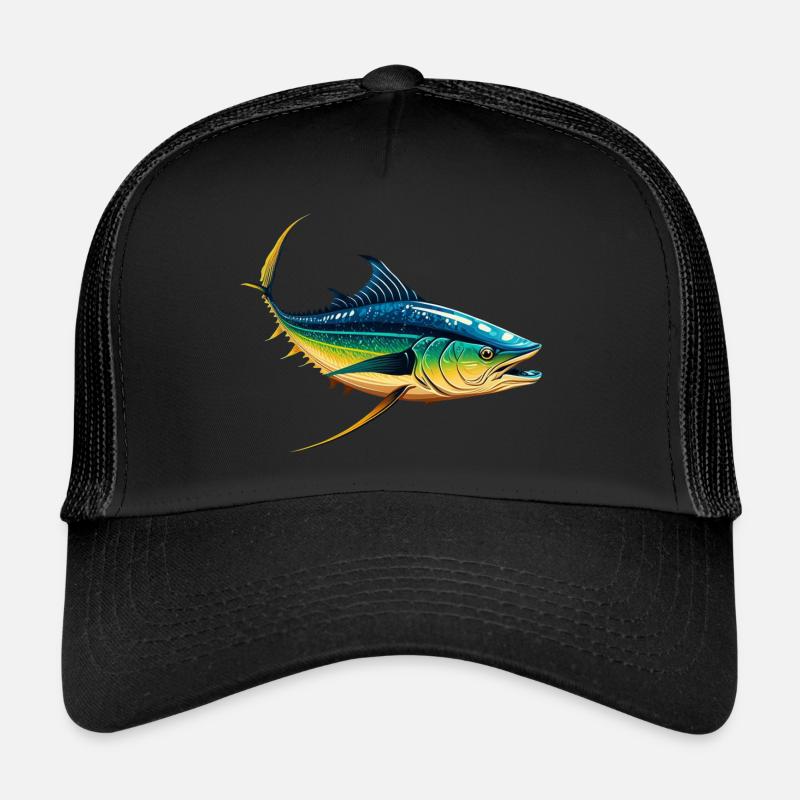 Thunfisch - Trucker Cap - Schwarz/Schwarz