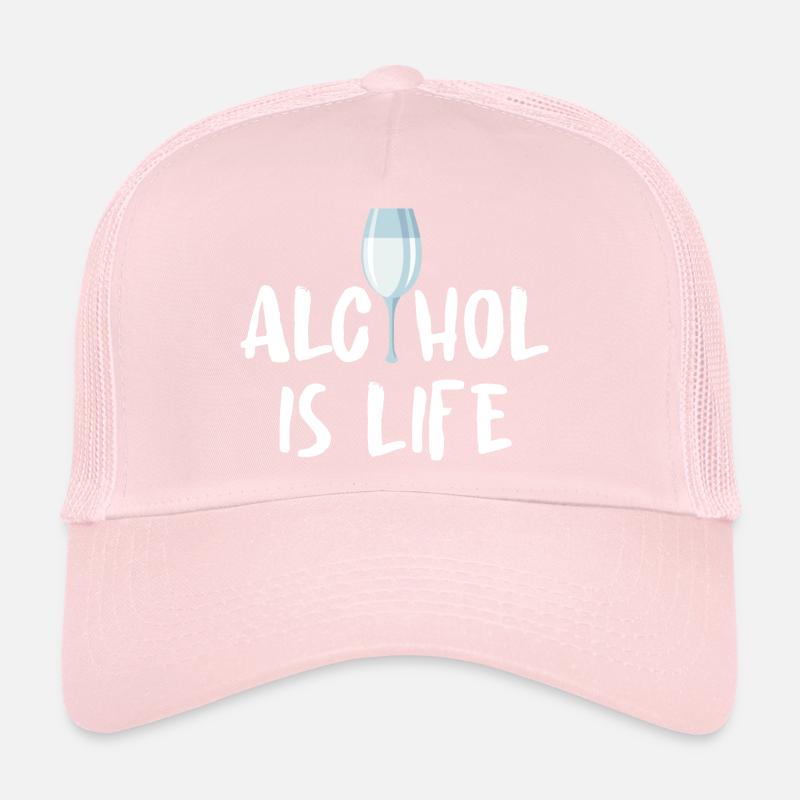 Beer Wine Whiskey Schnapps Alcohol Trucker Cap