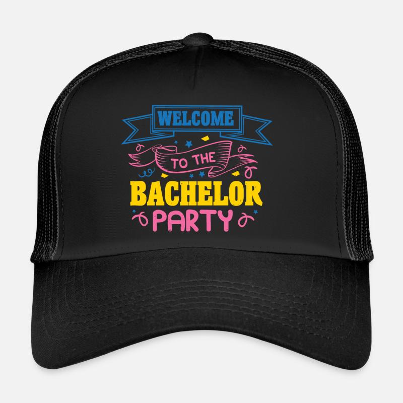WILLKOMMEN AUF DEM JUNGGESELLENABSCHIED - Trucker Cap - Schwarz/Schwarz