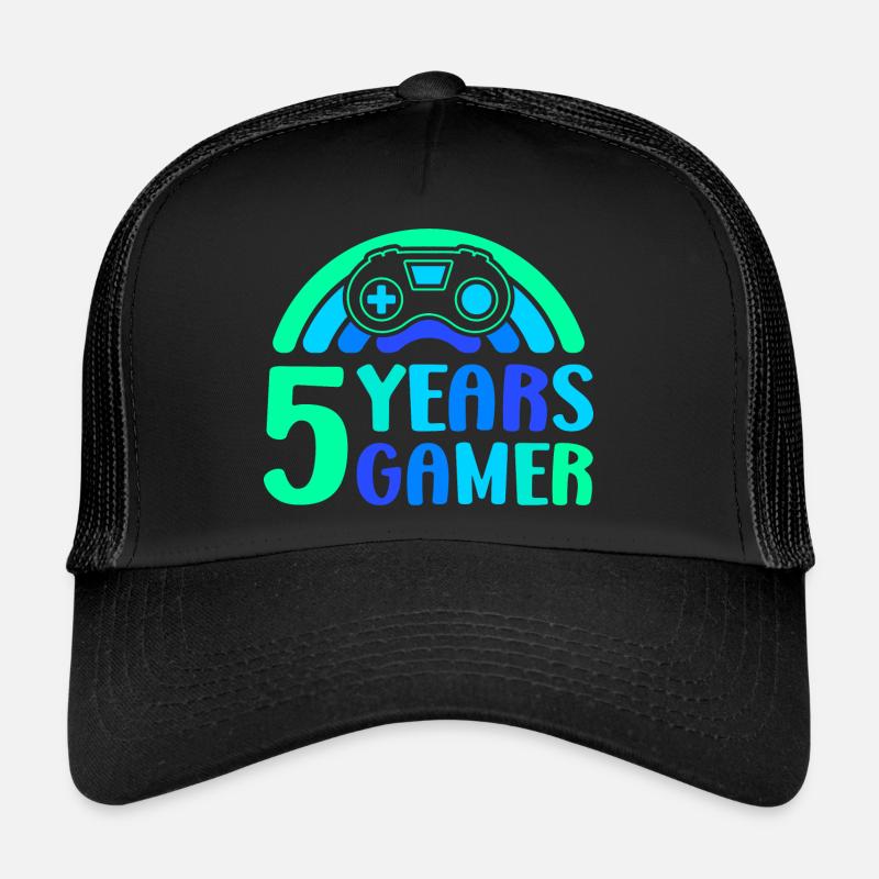 5. Geburtstag Junge 5 Jahre Controller Gaming Trucker Cap
