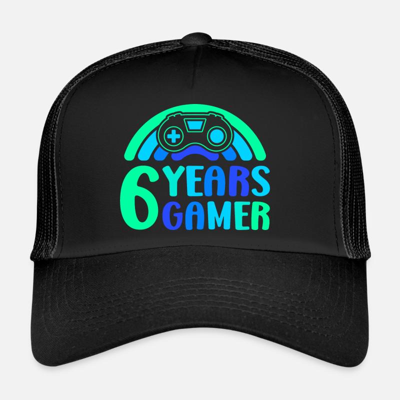 6. Geburtstag Junge 6 Jahre Controller Gaming Trucker Cap