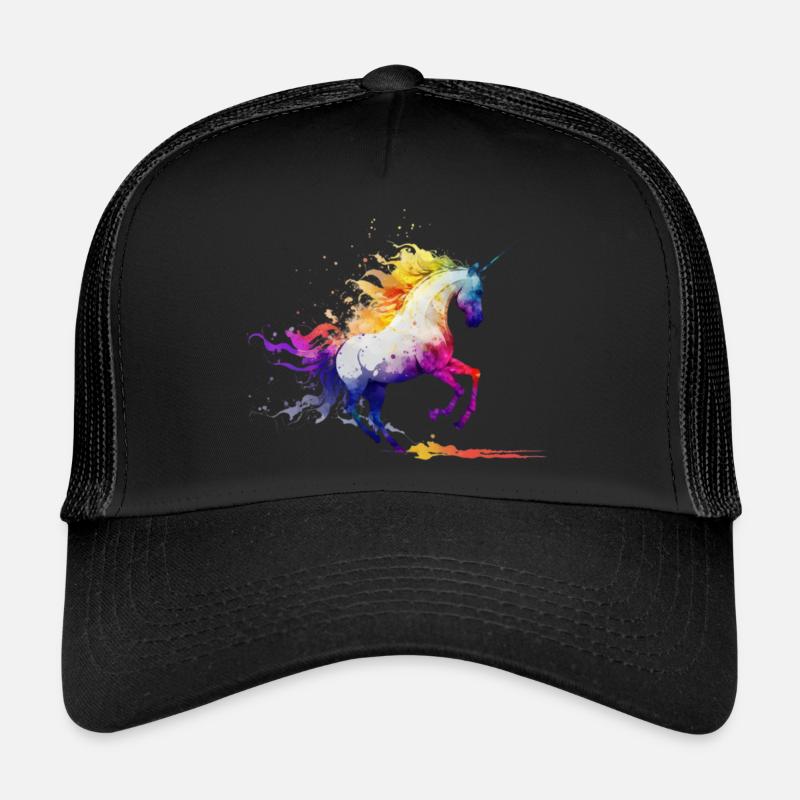 Licorne en cours d’exécution Casquette trucker 