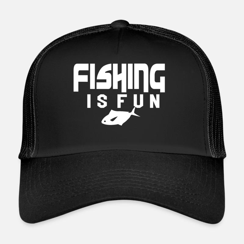 La pêche est amusante. Evolution Pêche à la ligne Pêche Casquette trucker 